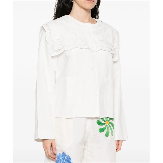Sea New York MARIE Embroidery Jacket, Hvid